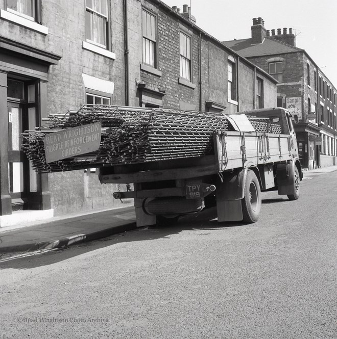 Lengths of Filigree on lorry