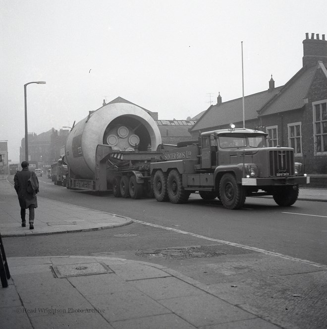 Flame Trap On Route To Middlesbrough Docks Via Yarm.