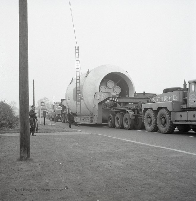 Flame Trap On Route To Middlesbrough Docks Via Yarm.