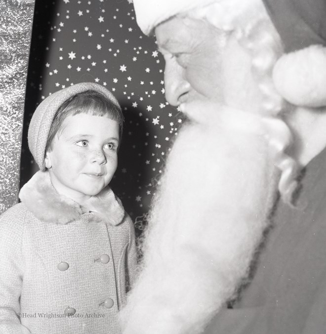 Father Christmas with children