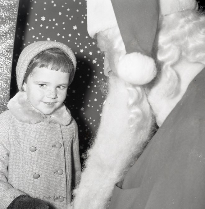 Father Christmas with children