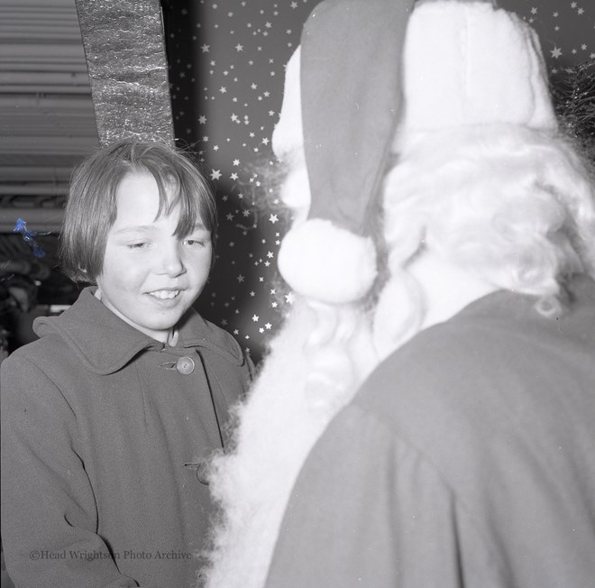 Father Christmas with children