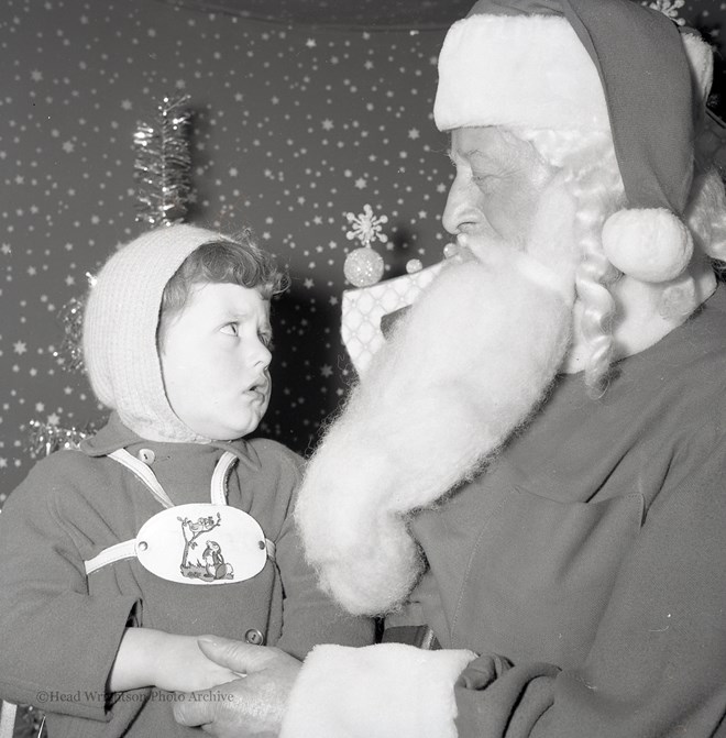 Father Christmas with children