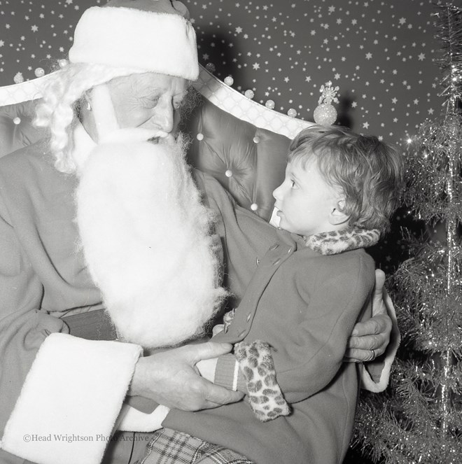 Father Christmas with children