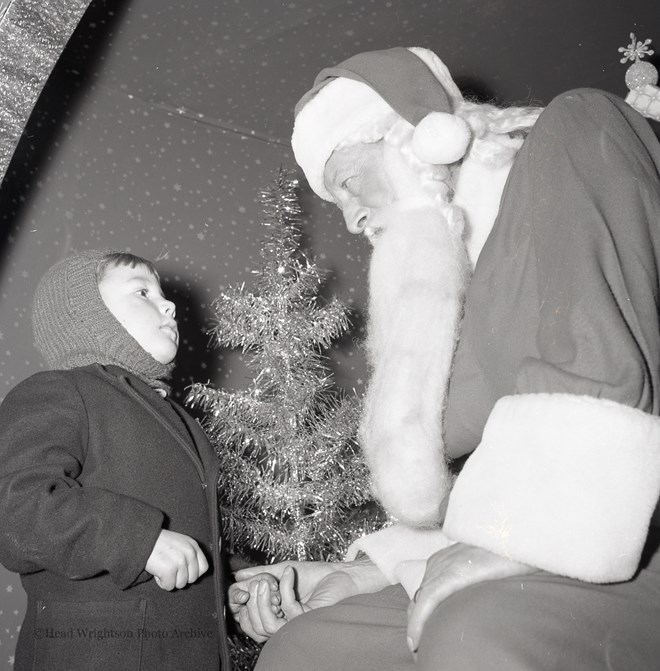 Father Christmas with children