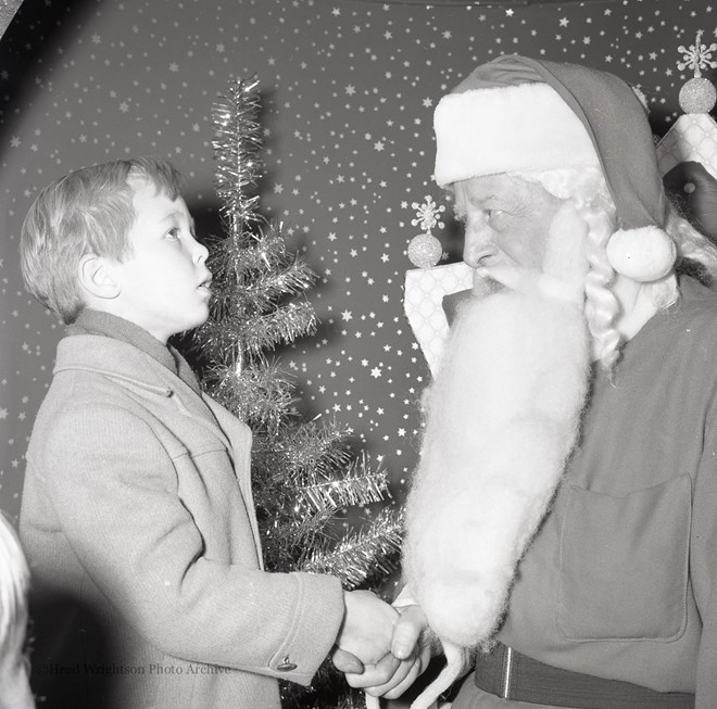 Father Christmas with children