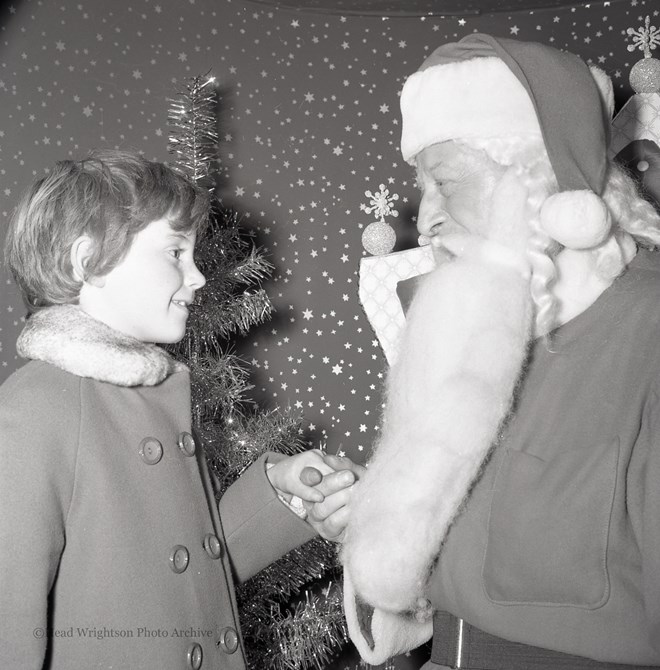 Father Christmas with children