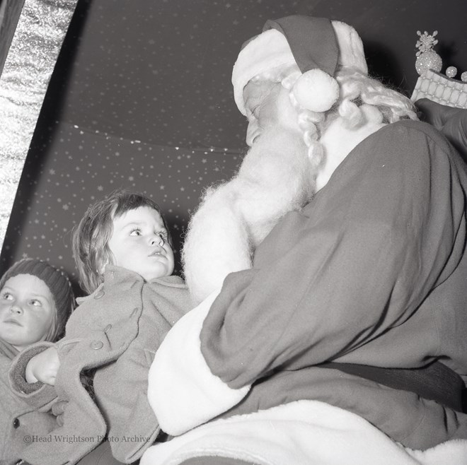 Father Christmas with children