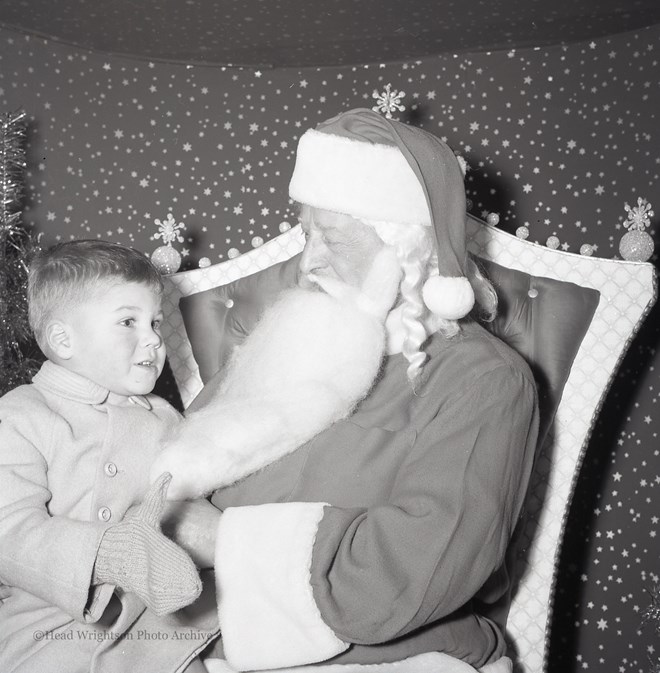 Father Christmas with children