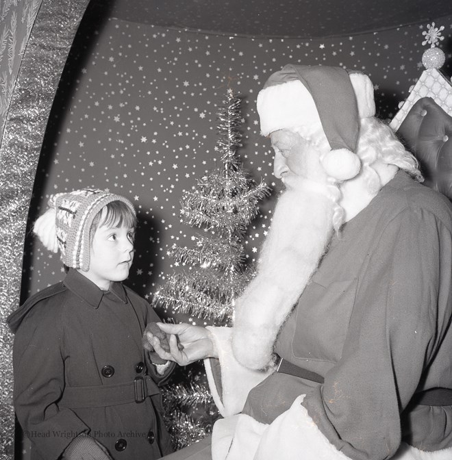 Father Christmas with children