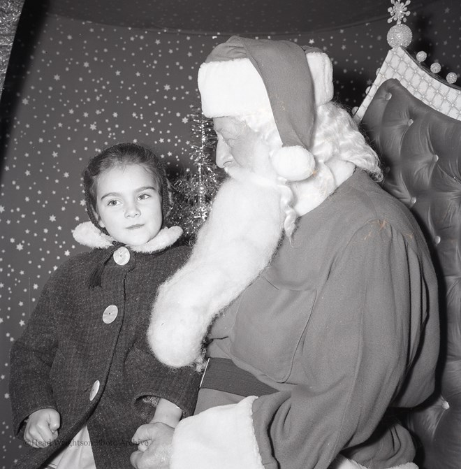 Father Christmas with children