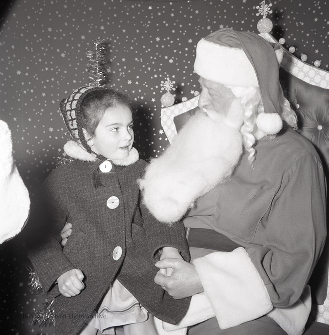 Father Christmas with children