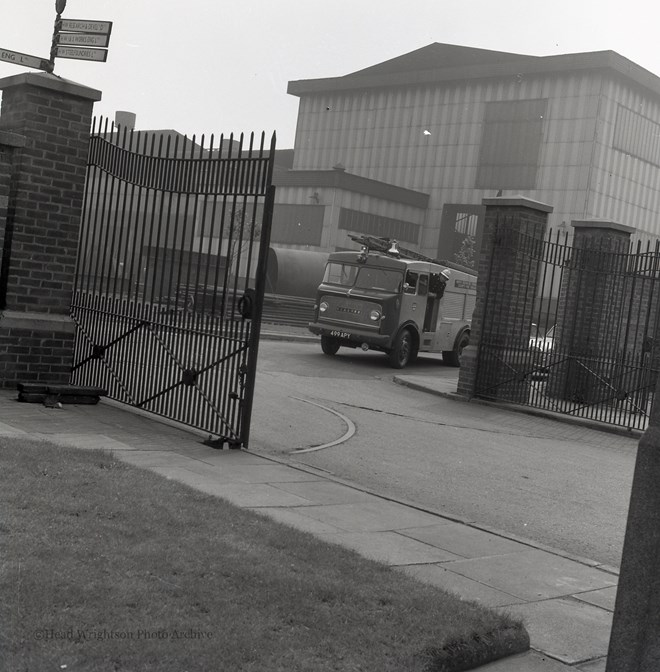 A Gathering Of Fire Engines In S. F. Car Park