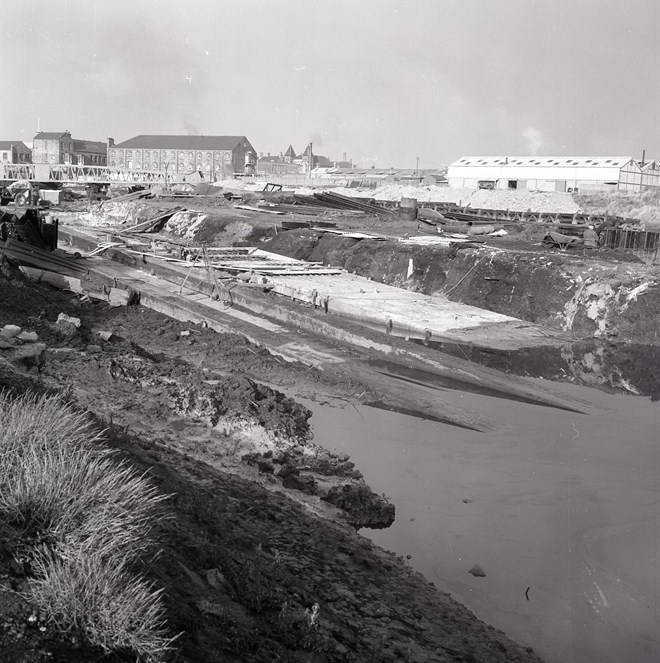 Views of slipway during modernisation