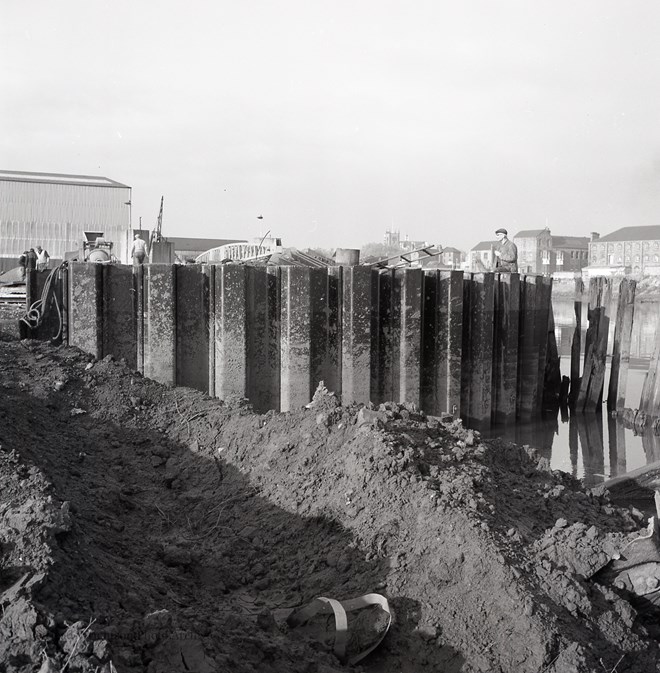 Views of slipway during modernisation