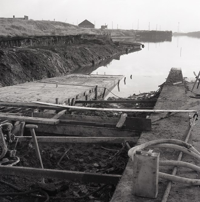 Views of slipway during modernisation