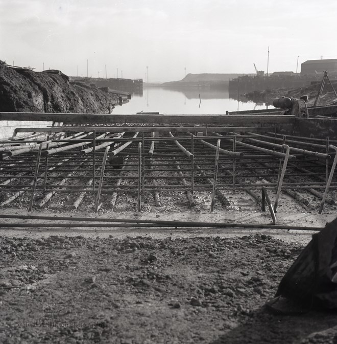 Views of slipway during modernisation