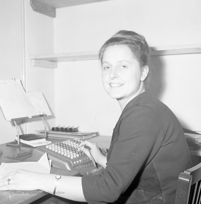 Mrs E Burrows, Comptometer Operator