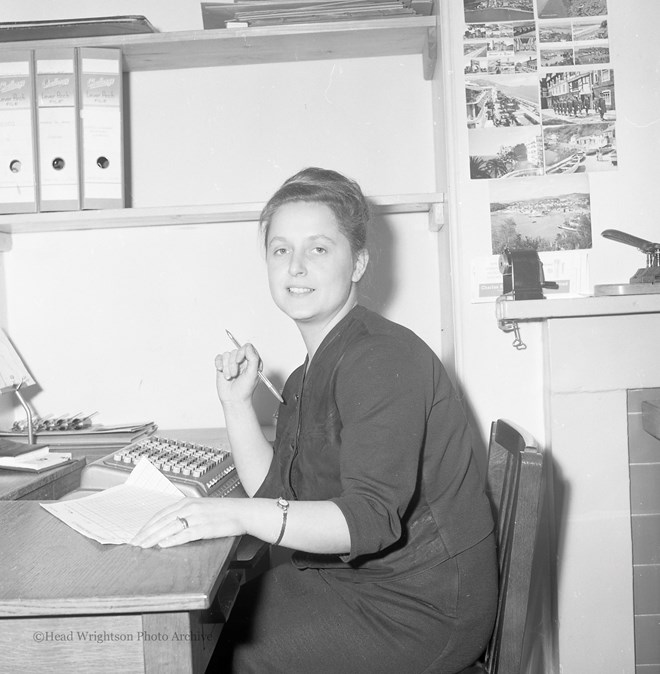 Mrs E Burrows, Comptometer Operator