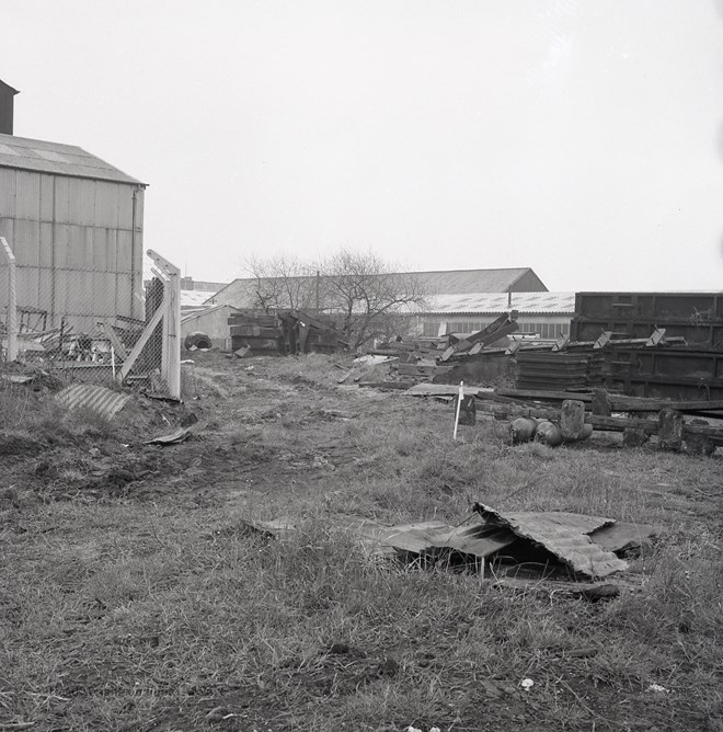 Photographs of site for new road