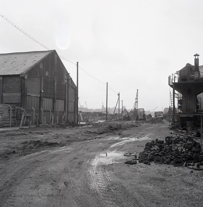 Photographs of site for new road