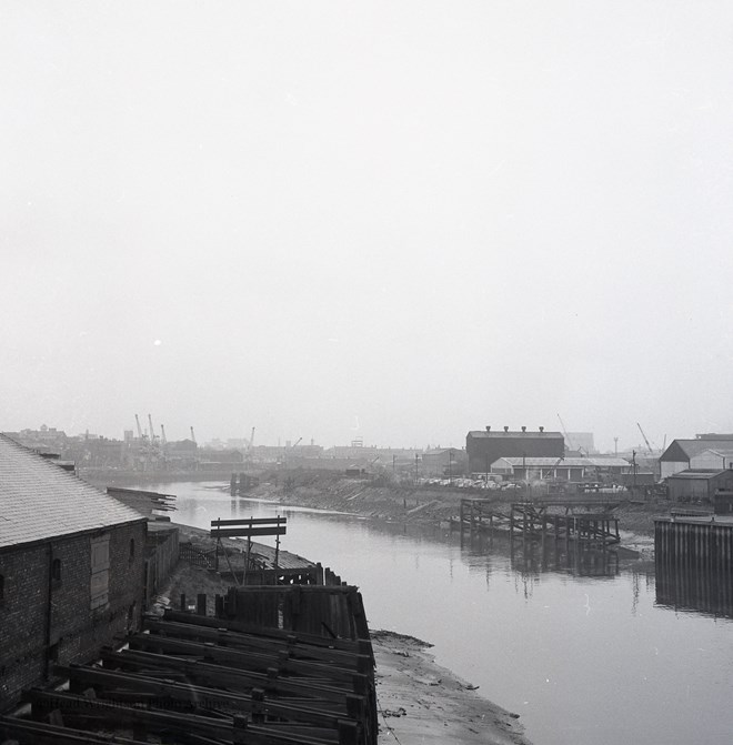 Photographs of site for new road