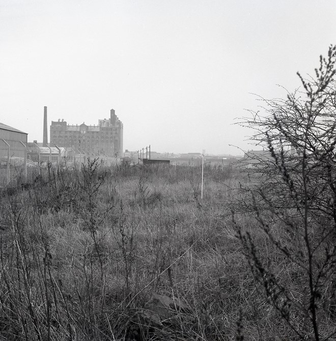 Photographs of site for new road