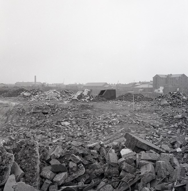 Photographs of site for new road