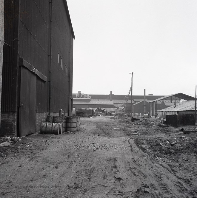 Photographs of site for new road