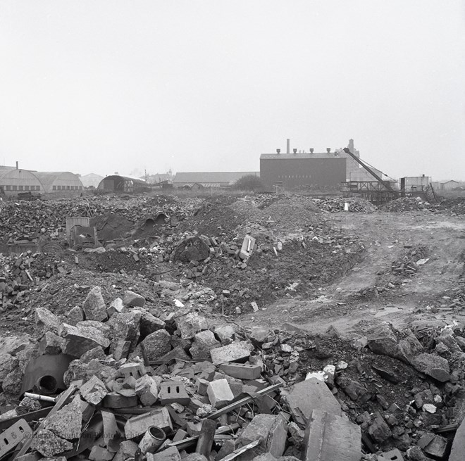 Photographs of site for new road