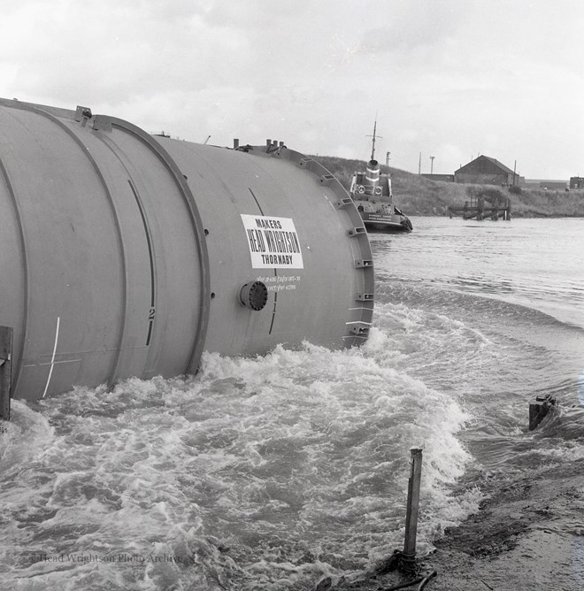 Launch of Vessel For Shell Refinery