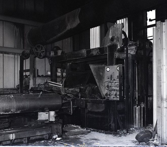 Fire Damage, Steel Foundries