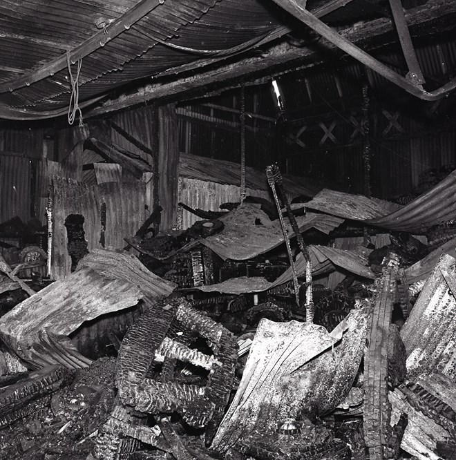 Pattern Store, Fire Damage.