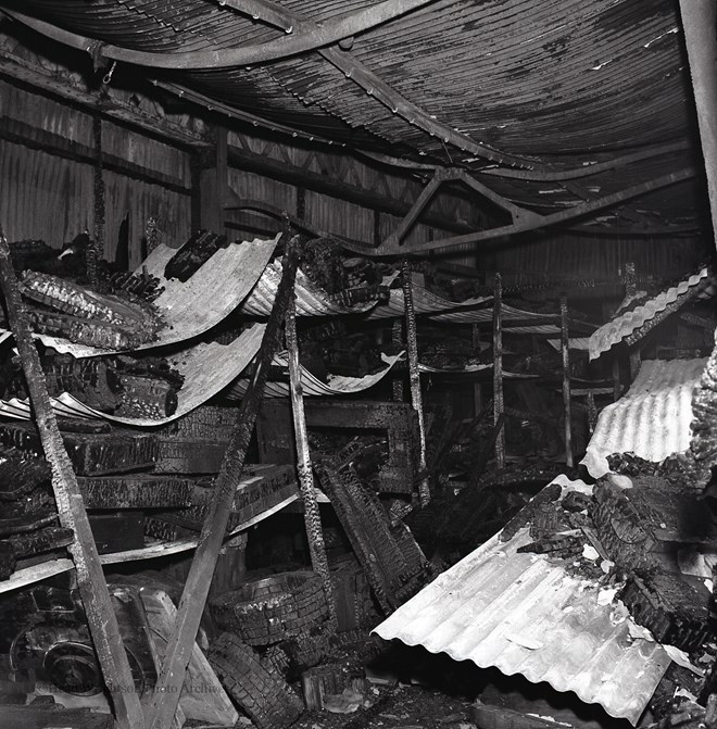 Pattern Store, Fire Damage.