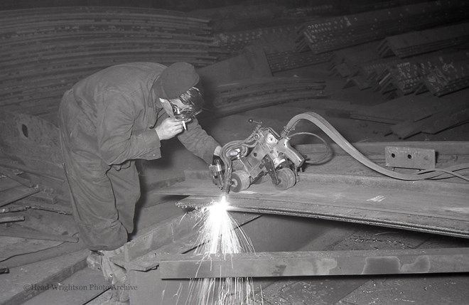 Oxy Cutter Cadet Cutting Heavy Plates