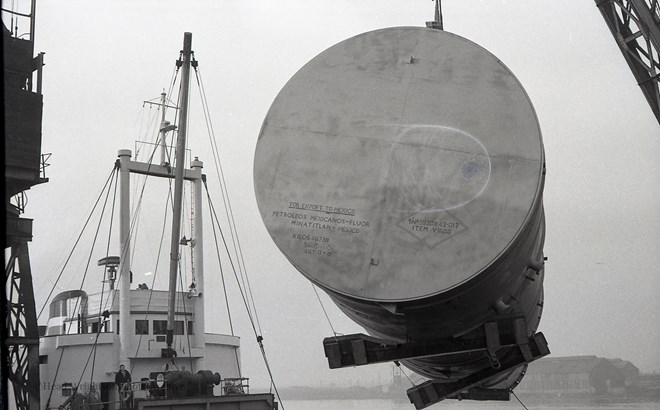 Loading of Vessel, Middlesbrough Docks.