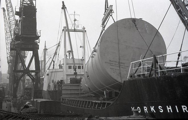 Loading of Vessel, Middlesbrough Docks.