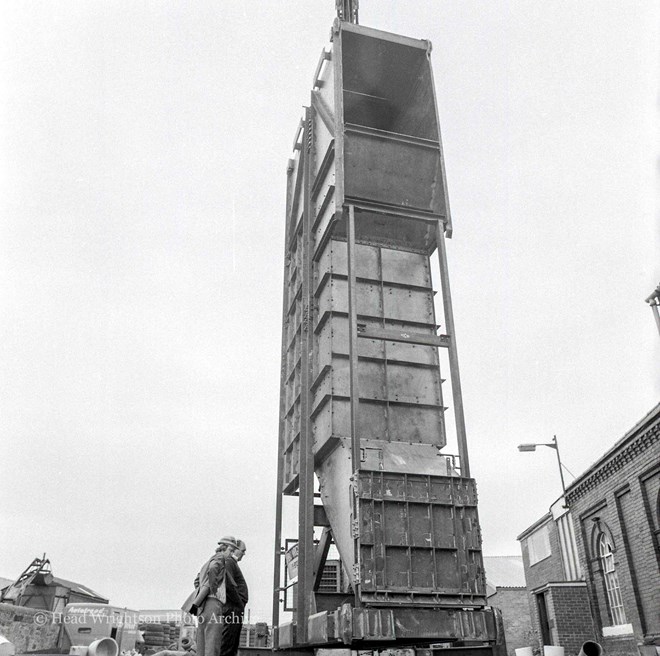 Balancing of mine skip (Burnhope)