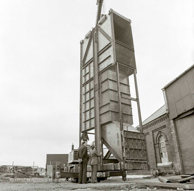 Balancing of mine skip (Burnhope)