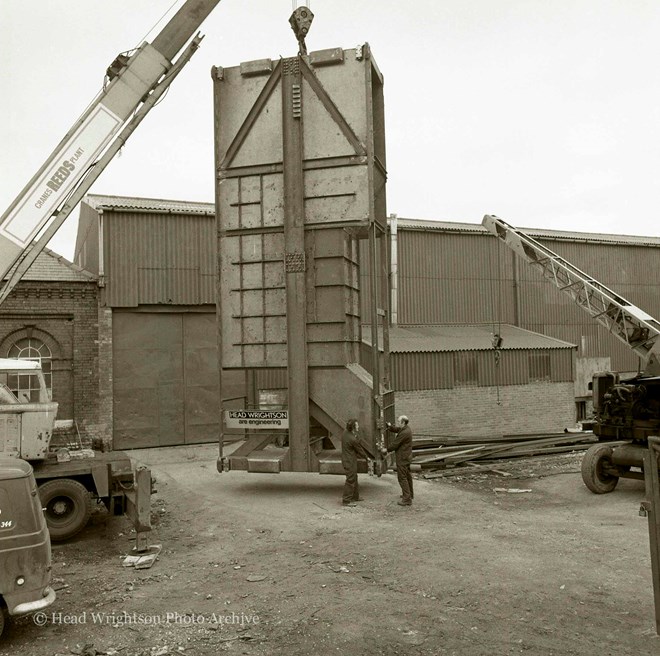 Balancing of mine skip (Burnhope)