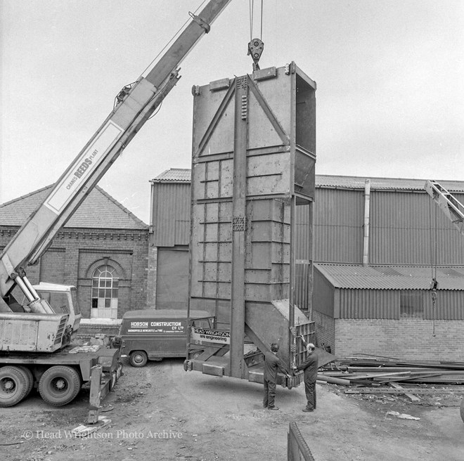 Balancing of mine skip (Burnhope)