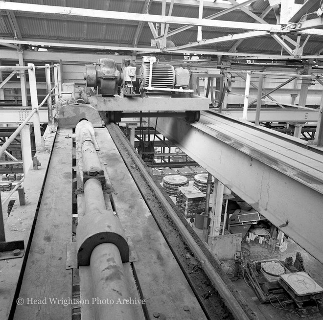 Crane Walkway, Grease Access Hole. General views at Steelcast, Stockton