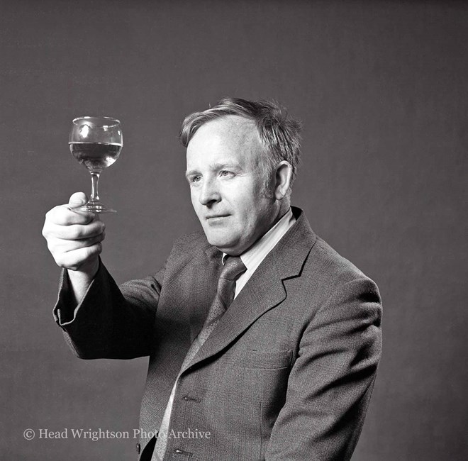 Portrait of Tommy Wilson (Wine article - Wright Ahead - D Perry)