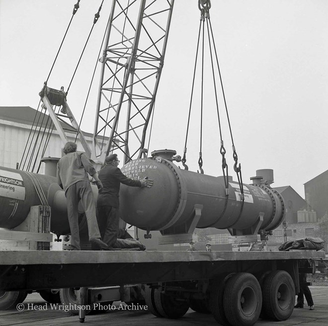 Heat Exchangers Being Loaded at Teesdale (Press release 'Corpus Christie)