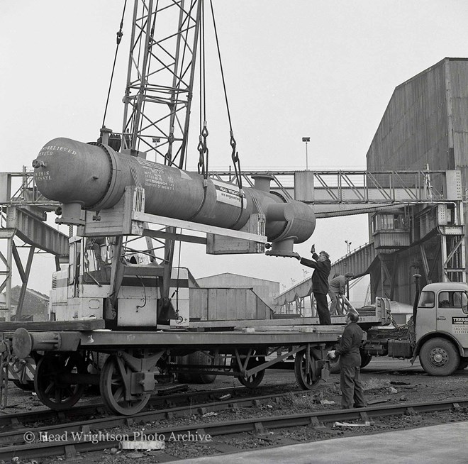 Heat Exchangers Being Loaded at Teesdale (Press release 'Corpus Christie)