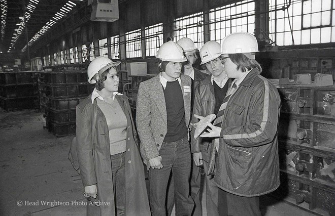 11 & 12 Dec 1978. Tour of factory for 'Insight To Engineering' course students.