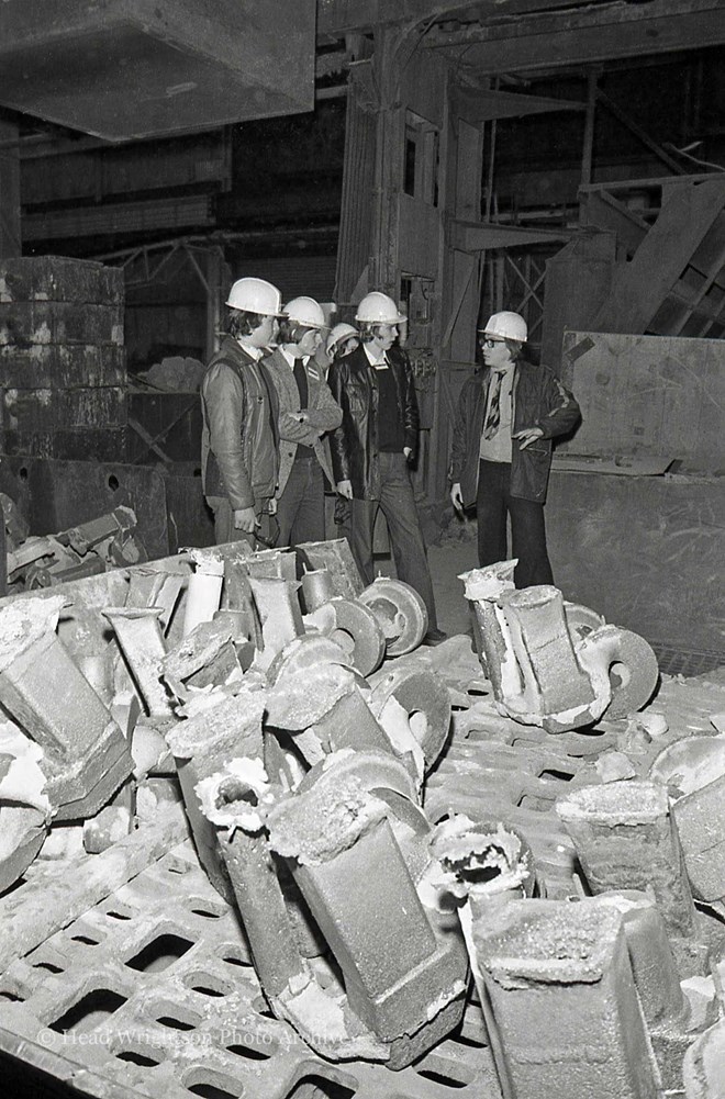 11 & 12 Dec 1978. Tour of factory for 'Insight To Engineering' course students.