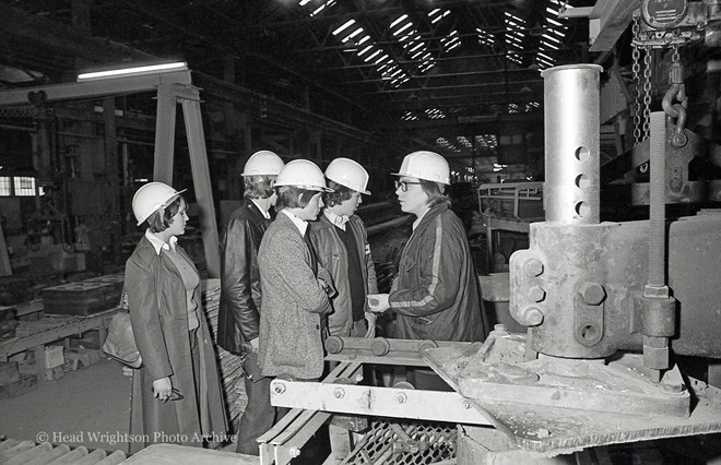 11 & 12 Dec 1978. Tour of factory for 'Insight To Engineering' course students.