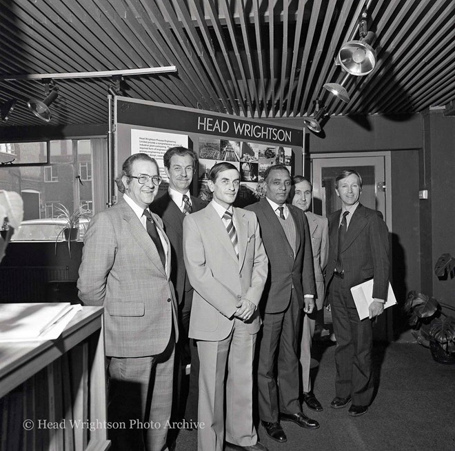 April 1978 - Mr Srivistava from Tata Iron and Steel Co pauses for a photograph at HWPEL Thornaby.