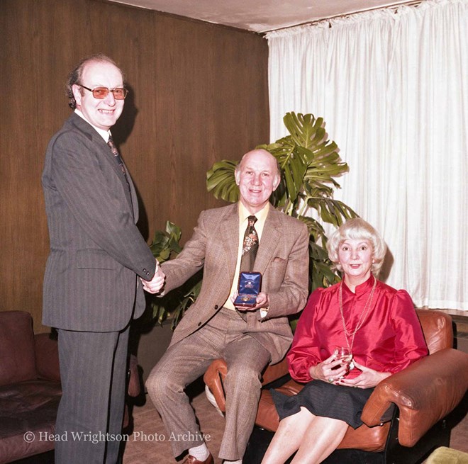 13 April 1978 - Presentation by Mr P J Llewellyn to Mr F A Batty and his wife. 